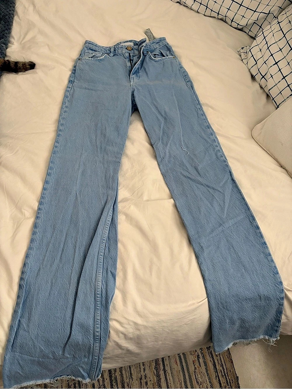 Zara Wide Leg Jeans in Blue Waist EU 34 / USA 2 / MEX 24
